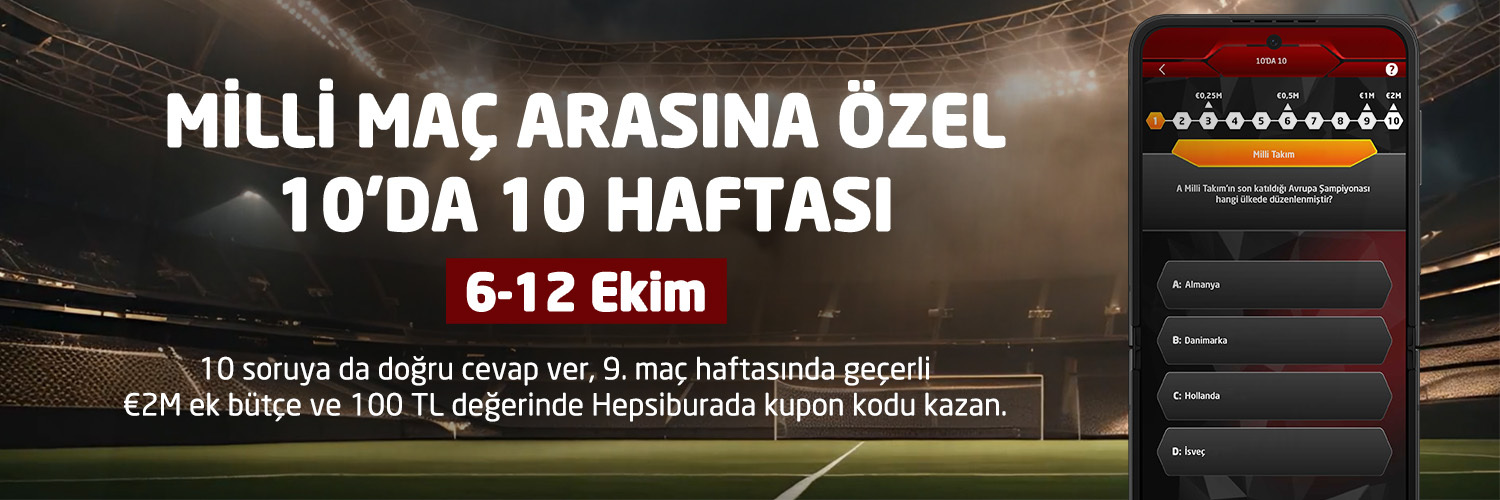 Milli Maç Arasında Sürprizlerle Dolu 10’da 10 Heyecanı!